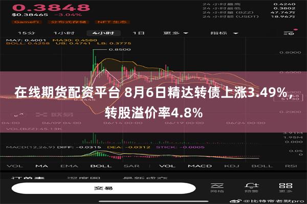 在线期货配资平台 8月6日精达转债上涨3.49%，转股溢价率4.8%