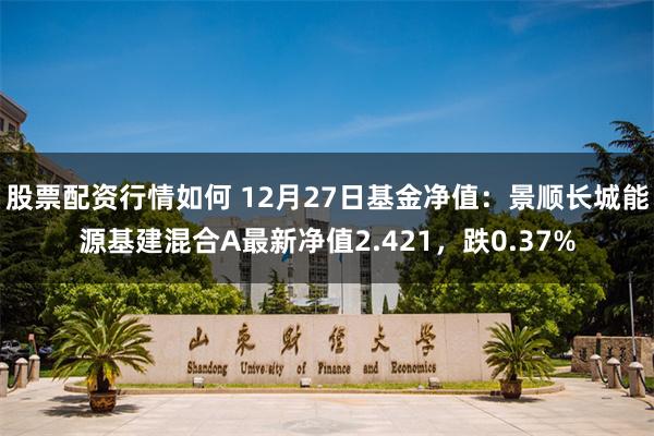 股票配资行情如何 12月27日基金净值：景顺长城能源基建混合A最新净值2.421，跌0.37%